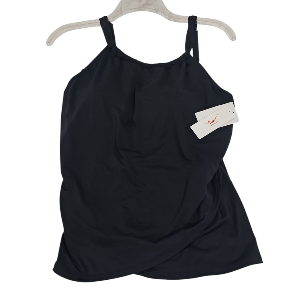Jantzen  Swim Suit Top Black  NWT  Sz 8
